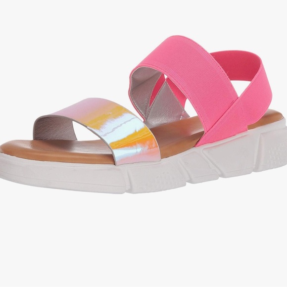 Dirty Laundry Pink and Iridescent Sandals - Picture 1 of 1